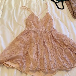 Pink lace tobi dress
